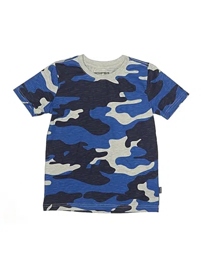 Pre-owned Eddie Bauer Kids' Short Sleeve Top Blue Tops