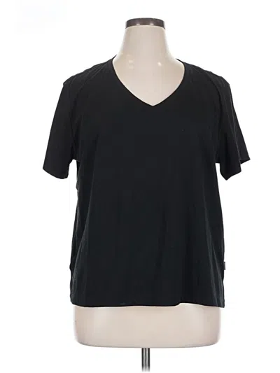 Pre-owned Eddie Bauer Short Sleeve T-shirt In Black