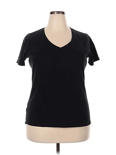 Pre-owned Eddie Bauer Short Sleeve T-shirt In Black