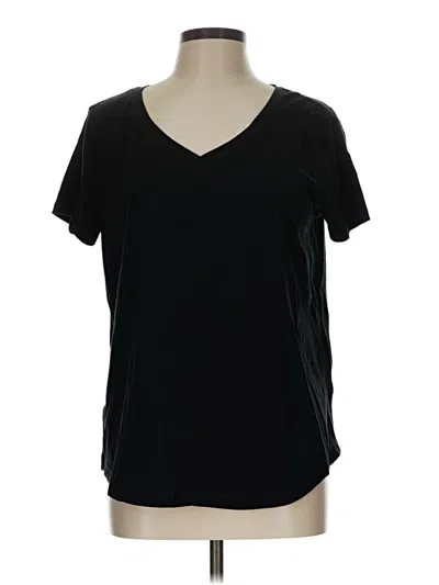 Pre-owned Eddie Bauer Short Sleeve T-shirt In Black