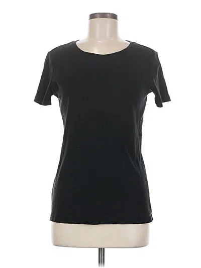 Pre-owned Eddie Bauer Short Sleeve T-shirt In Black