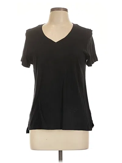 Pre-owned Eddie Bauer Short Sleeve T-shirt In Black