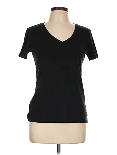 Pre-owned Eddie Bauer Short Sleeve T-shirt In Black