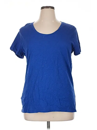 Pre-owned Eddie Bauer Short Sleeve T-shirt In Blue