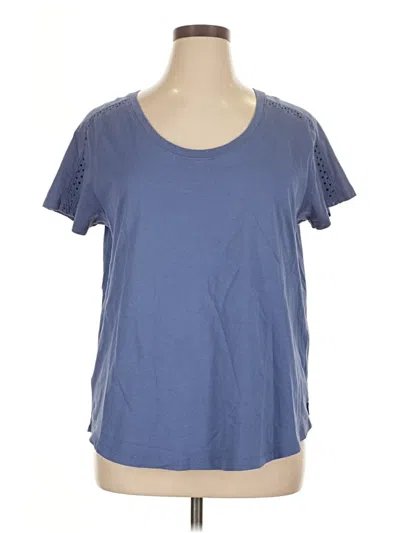 Pre-owned Eddie Bauer Short Sleeve T-shirt In Blue