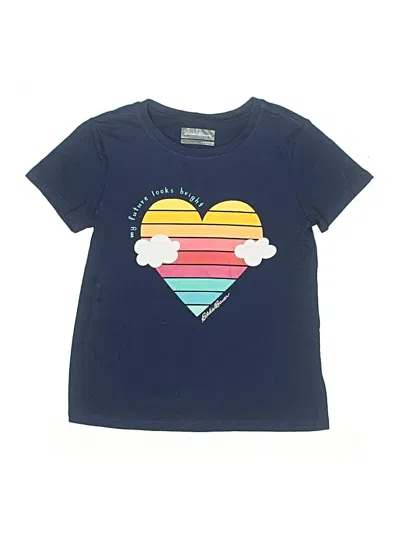 Pre-owned Eddie Bauer Kids' Short Sleeve T-shirt In Blue