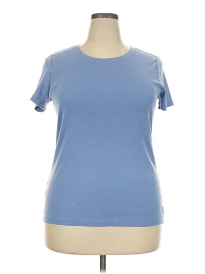 Pre-owned Eddie Bauer Short Sleeve T-shirt In Blue