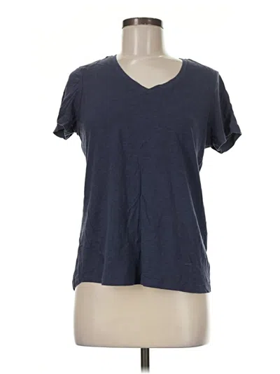 Pre-owned Eddie Bauer Short Sleeve T-shirt In Blue