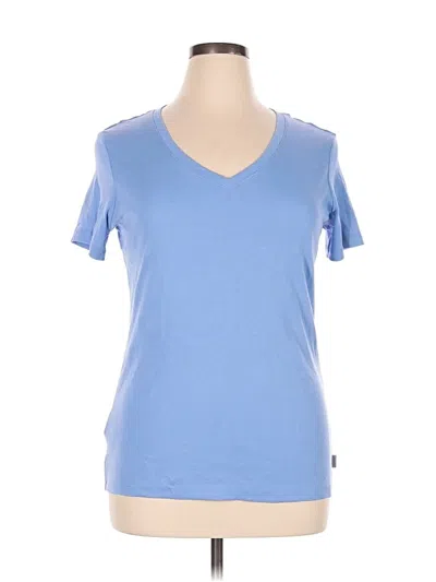 Pre-owned Eddie Bauer Short Sleeve T-shirt In Blue