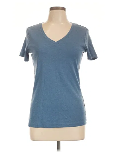 Pre-owned Eddie Bauer Short Sleeve T-shirt In Blue