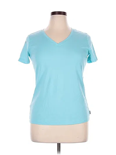 Pre-owned Eddie Bauer Short Sleeve T-shirt In Blue