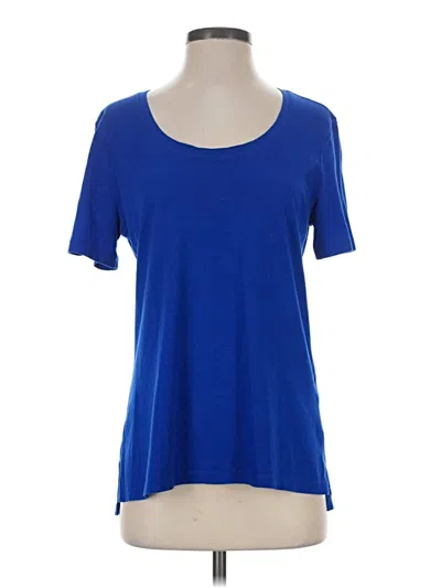 Pre-owned Eddie Bauer Short Sleeve T-shirt In Blue