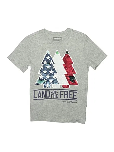 Pre-owned Eddie Bauer Kids' Short Sleeve T-shirt In Gray