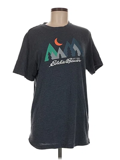 Pre-owned Eddie Bauer Short Sleeve T-shirt In Gray