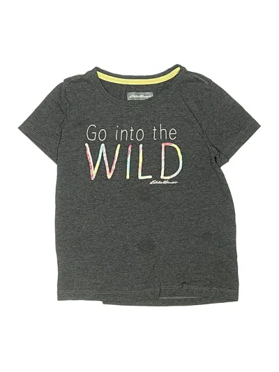 Pre-owned Eddie Bauer Kids' Short Sleeve T-shirt In Gray