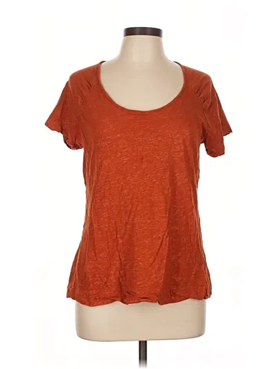Pre-owned Eddie Bauer Short Sleeve T-shirt In Orange