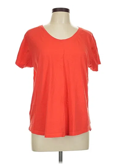 Pre-owned Eddie Bauer Short Sleeve T-shirt In Orange