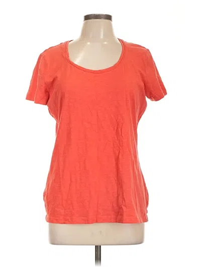Pre-owned Eddie Bauer Short Sleeve T-shirt In Orange