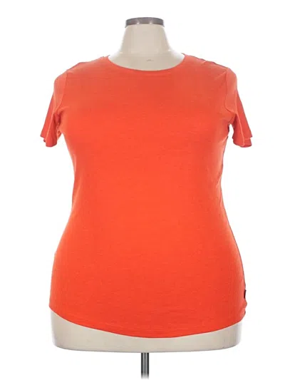 Pre-owned Eddie Bauer Short Sleeve T-shirt In Orange