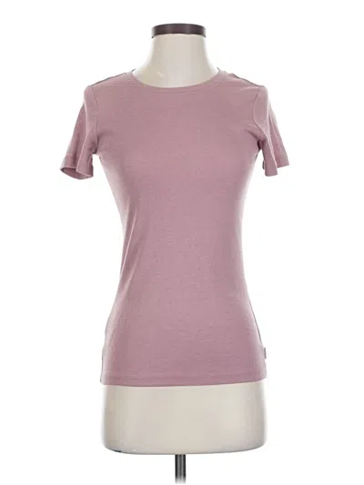 Pre-owned Eddie Bauer Short Sleeve T-shirt In Pink
