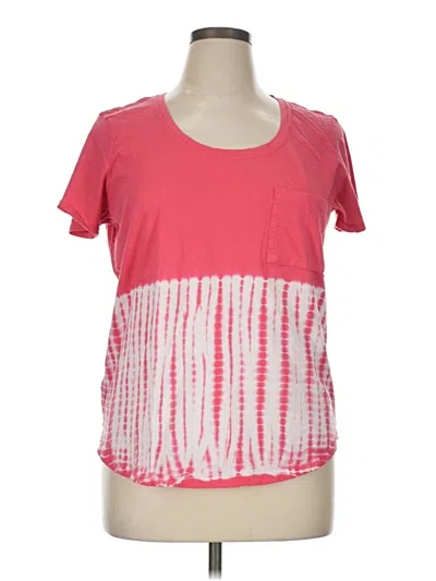 Pre-owned Eddie Bauer Short Sleeve T-shirt In Pink
