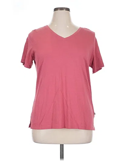 Pre-owned Eddie Bauer Short Sleeve T-shirt In Pink