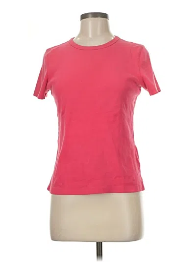 Pre-owned Eddie Bauer Short Sleeve T-shirt In Pink