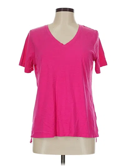 Pre-owned Eddie Bauer Short Sleeve T-shirt In Pink