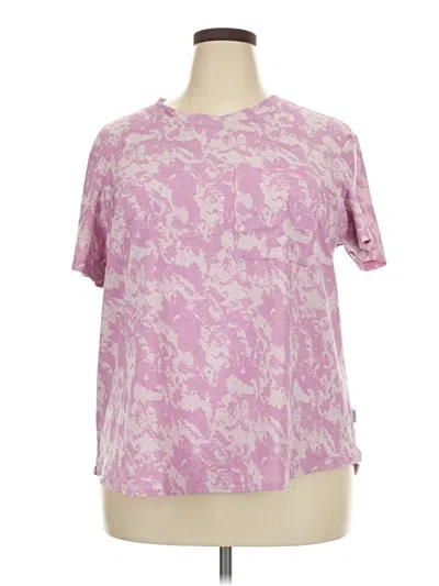 Pre-owned Eddie Bauer Short Sleeve T-shirt In Pink