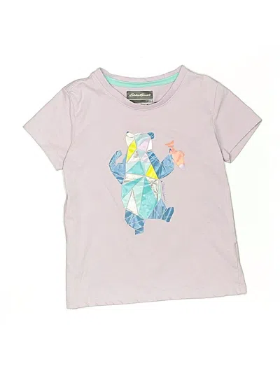 Pre-owned Eddie Bauer Kids' Short Sleeve T-shirt In Purple