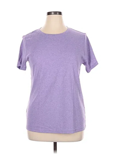 Pre-owned Eddie Bauer Short Sleeve T-shirt In Purple