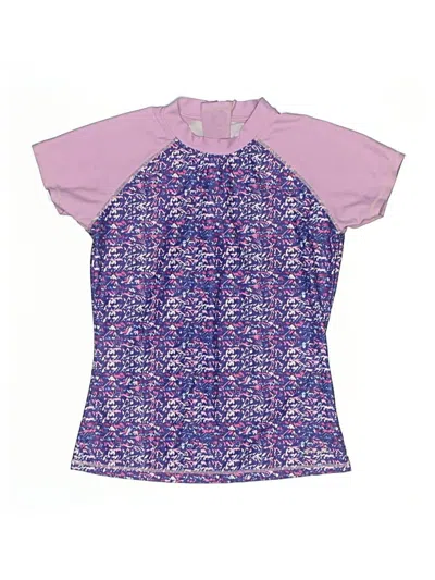 Pre-owned Eddie Bauer Kids' Short Sleeve T-shirt In Purple