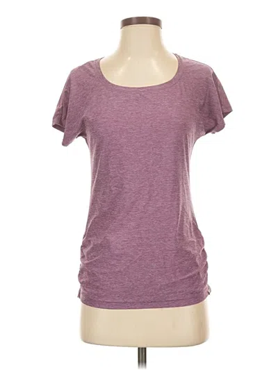 Pre-owned Eddie Bauer Short Sleeve T-shirt In Purple