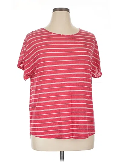 Pre-owned Eddie Bauer Short Sleeve T-shirt In Red