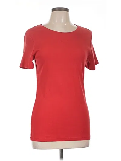 Pre-owned Eddie Bauer Short Sleeve T-shirt In Red
