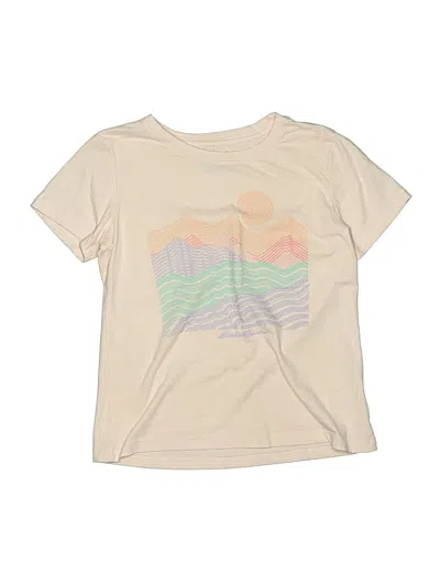 Pre-owned Eddie Bauer Kids' Short Sleeve T-shirt In White