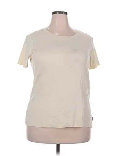 Pre-owned Eddie Bauer Short Sleeve T-shirt In White