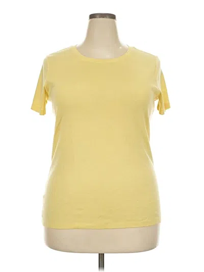 Pre-owned Eddie Bauer Short Sleeve T-shirt In Yellow
