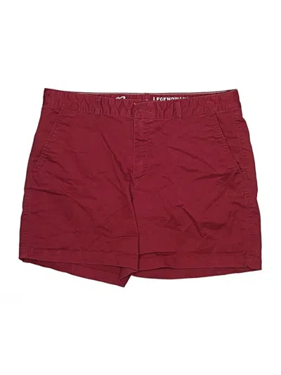 Pre-owned Eddie Bauer Shorts In Burgundy