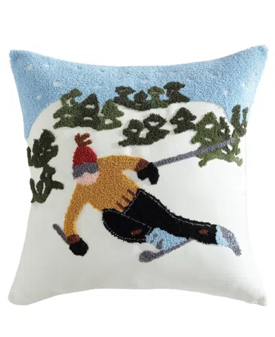 EDDIE BAUER SKI HILLS DECORATIVE PILLOW, 20" X 20"