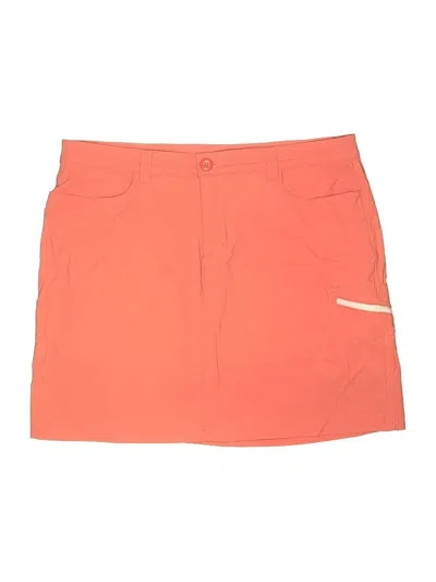 Pre-owned Eddie Bauer Skort In Orange