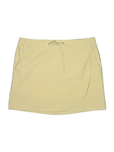 Pre-owned Eddie Bauer Skort In Yellow
