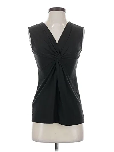 Pre-owned Eddie Bauer Sleeveless Blouse In Black