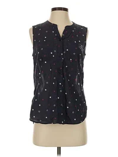 Pre-owned Eddie Bauer Sleeveless Blouse In Black