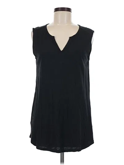 Pre-owned Eddie Bauer Sleeveless Blouse In Black
