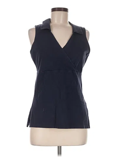 Pre-owned Eddie Bauer Sleeveless Blouse In Black