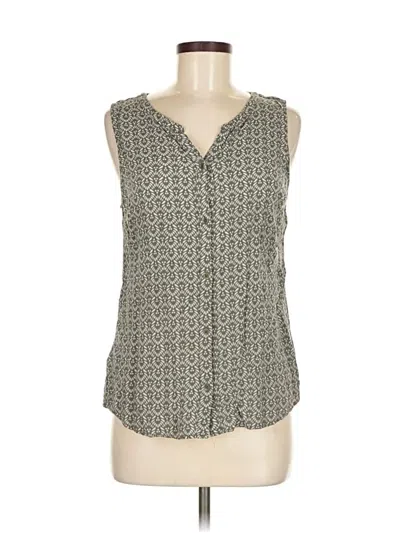 Pre-owned Eddie Bauer Sleeveless Blouse In Gray