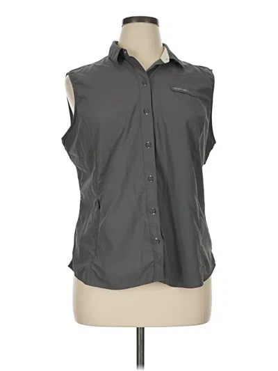 Pre-owned Eddie Bauer Sleeveless Blouse In Gray