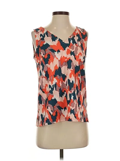 Pre-owned Eddie Bauer Sleeveless Blouse In Orange