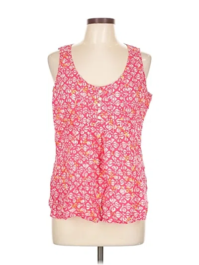 Pre-owned Eddie Bauer Sleeveless Blouse In Pink